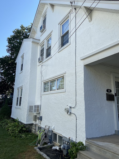 Residential stucco after professional repair