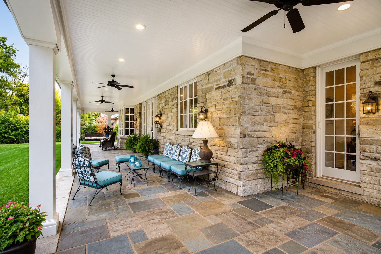 Detailed residential masonry craftsmanship